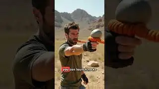 I Made a Deadly Ancient Weapon from Just Paracord - Watch Rocks FLY!