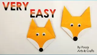 How to Make paper fox craft |Very easy paper fox Craft | Step by step origami craft ideas for school