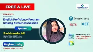 Free English Classes Online: IELTS/PTE/OET | English Language Proficiency | Dr Akram Ahmad