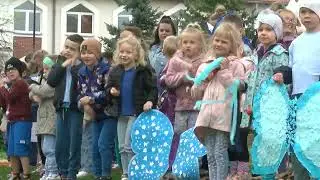 Niebieskie igrzyska w Przedszkolu nr 3 w Barcinie