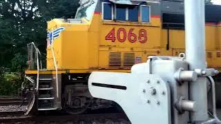 Union Pacific Freight Train Crossing the Diamonds in West Chicago