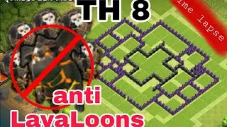 ANTI LavaLoons TH8 base || clash of clans