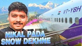 I Tried NEW Navi Mumbai International Airport | Flight to Delhi + Metro | Nikal Pada Snow Dekhne