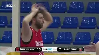 KK ZELJO Bihać - KK Basket Zivinice A1 Liga KSBIH Kolo br: 14