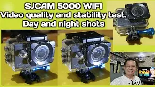SJCAM 5000 WiFi version: Video quality and stability test|| Day and night test.