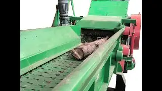 Our wood chipper grinder turns whole logs directly into uniform wood chips or particles.