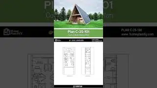 Modern 3-Bed A-Frame Cabin Plan | 1,568 sq. ft. DIY Home #blueprint #construction #12blueprints