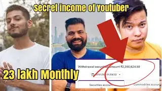 Secret income source of Top youtuber | Technical Guruji,tech Burner,trakin tech,Manoj day | TD