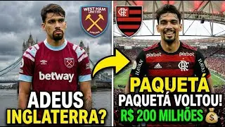 BASTIDORES EXPOSTOS! 💣 O Plano Secreto de Paquetá para Sair do West Ham e Voltar ao Flamengo.