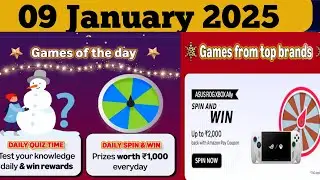 Amazon Funzone Coins Quiz Answer Today I Funzone Carnival Quiz Answer Today, 9 January 2025