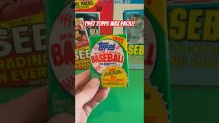 1987 Topps Wax Pack!! #baseballcards #packopening #shorts