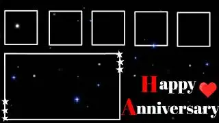 Marriage Anniversary black screen Template video | Full screen Template Download |