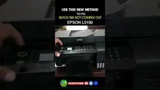 HOW TO FIX BLACK NOT COMING OUT | NEW METHOD | EPSON L5190 | JM KAHAL SKILL #SHORT