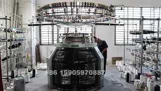 EASTINO Factory real shot single jersey three thread fleece #circularknitting #machine