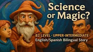 The Stellar Wizard of Quantum Magic ✨ | B2 Upper-Intermediate Bilingual Story 🌌📖