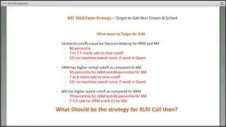 XAT 2018 Exam Strategy