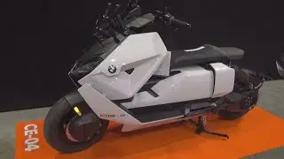 BMW Motorrad CE 04 White Motorcycle (2023) Exterior and Interior