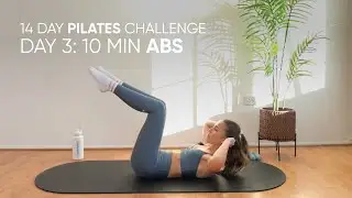 14 DAY PILATES CHALLENGE | DAY 3 | 10 Min Abs