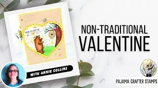 Non- Traditional Valentine's Day Card | Bruno Bee Keeper Stamp | Pajama Crafter Stamps