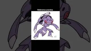 I Drew Genesect For Reference Practice (No Tracing!) #genesect  #pokemon #short #shorts #shortvideo