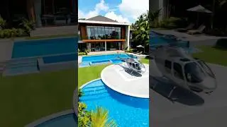 The Ultimate Bungalow: Helipad, Pool & Pure Luxury #viral #shorts #shortsfeed #shortvideo