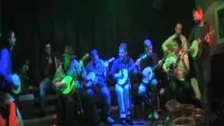 Stevie Dunne playing at the Harcourt's Banjo Tribute nights finale