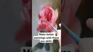 Composition is key #artinstruction #oilpaintingtechniques #artworkshop #flowerpainting #rosepainting