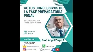 Angel Zerpa A. La solicitud fiscal de sobreseimiento como acto conclusivo de fase preparatoria penal