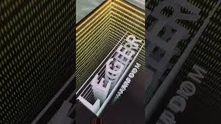When used as a sign, the infinity mirror effect can be applied to letters, logos, or graphics.