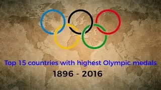 top 15 countries with Highest Olympic medals | Olympic stats | 1896-2016