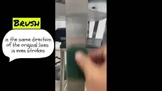 Brushed Stainless Steel - How to remove marks and stains