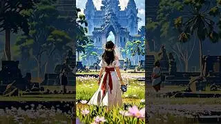 Studio Ghibli style Angkor animation. #reels #story #shorts #anime #￼￼khmer #cambodia #animation #ai