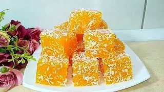 МАРМЕЛАД ИЗ ТЫКВЫ С АПЕЛЬСИНОМ.☕🍊☕.Будете в восторге от этого десерта!#marmalade #мармелад *