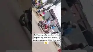 Manipur India shambles people 🤮🤮🤢 has looted kuki property in Imphal
