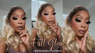 FULL GLAM Makeup & Affordable Lace Wig for under $50 💗 | Lip Fillers?? | TUTORIAL