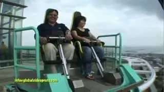 SCARY EDGE COASTER RIDE & SKYWALK. CROWN REGENCY, CEBU. PHILIPPINES