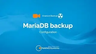 Set up a MariaDB database backup