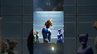 🐱The Fearless Feline Hero 🐱⚡️ An Epic Cat Superhero Adventure! #Shorts #cat #cute #funny #kitten
