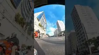 [4K] Driving - low angle - rearview - skyview - Mooca - Sao Paulo, SP, Brazil