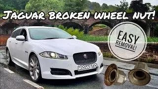 How To - Remove a broken/sheared Jaguar Wheel Nut. Easy removal!
