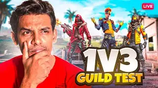 FREE FIRE LIVE HARDEST GUILD TESTING | GUILD TEST 1 VS 4 LIVE | #freefirelive #giveaway