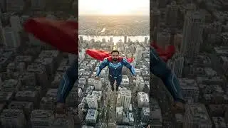 🚀 Flying High Like Superman! | AI-Generated Superhero Transformation #shorts