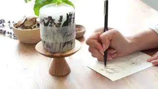 【ハーブミックスのボタニカルキャンドル作り＆ラベル作りに大活躍♡ハンドレタリング】ハンドメイドサブスク定期便 &ldquo;Craftie Home Box&ldquo;