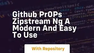 github pr0ps zipstream ng a modern and easy to use