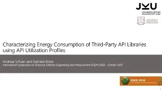 Characterizing Energy Consumption of Third-Party API Libraries using API Utilization Profiles