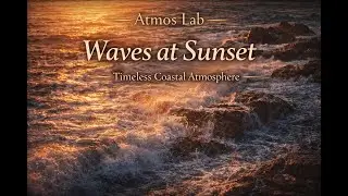 1.20h Waves at Sunset | A Timeless Coastal Atmosphere