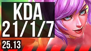 QUINN vs URGOT (TOP) | 21/1/7, Legendary | EUW Master | 25.13