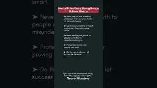 Unspoken Habits of Mentally Strong People: Unlock Your Inner Power 🧠 #motivation #resilience #shorts