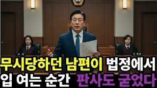 무시당하던 남편이 법정에서 입 여는 순간, 모두 얼어붙었다