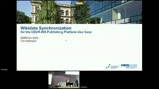 SMWCon 2022 - Day 3 - Wikidata Synchronization for the CEUR-WS publishing platform - Tim Holzheim